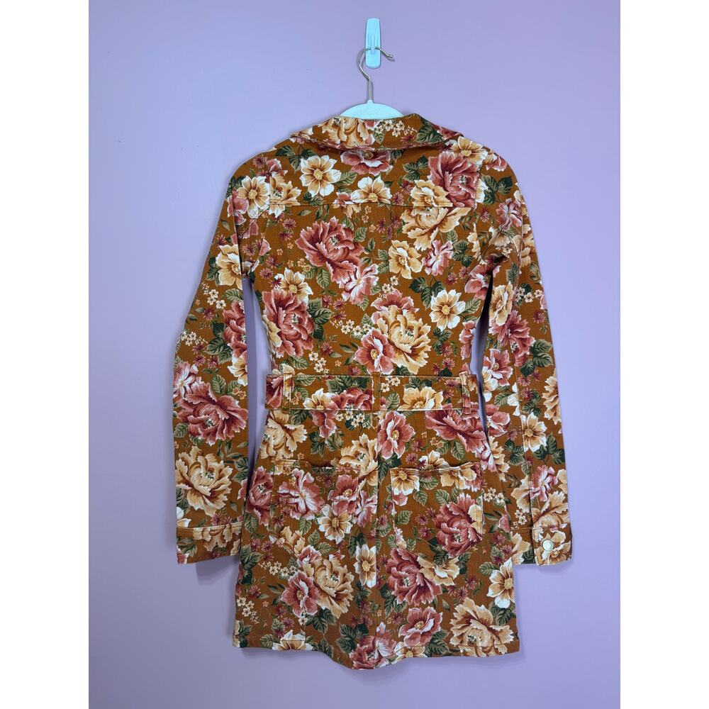 Show Me Your Mumu Outlaw Denim Long Sleeve Mini Dress Garden Harvest Size XS - Picture 6 of 7